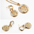Luxury jewelry set fashion dubai gold leopard head jewelry set africa women and sex animal jewelry sets